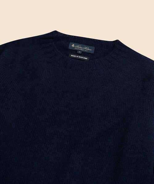 BROOKS BROTHERS(ブルックスブラザーズ)の「シェットランドウール クルーネックセーター(ニット/セーター・メンズ・パープル/ネイビー/ブラウン/バーガンディー/グレー/ベージュ・LARGE/MEDIUM/SMALL)」の7枚目の写真