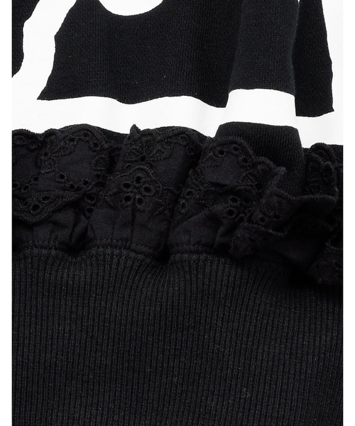 NO WAY（ノーウェイ）の「【Little sunny bite】hello kitty x little sunny bite sweat top（スウェット・レディース・ブラック/ホワイト/ピンク・MEDIUM）」の14枚目の写真