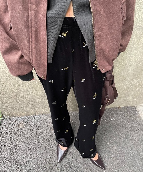 AIC.（エーアイシー）の「刺繍ベロアイージーパンツ（その他パンツ・レディース・ブラウン/ブラック・FREE）」の17枚目の写真