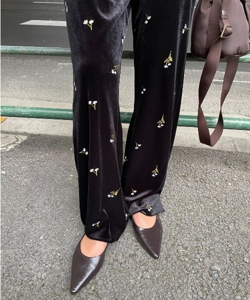 AIC.（エーアイシー）の「刺繍ベロアイージーパンツ（その他パンツ・レディース・ブラウン/ブラック・FREE）」の21枚目の写真