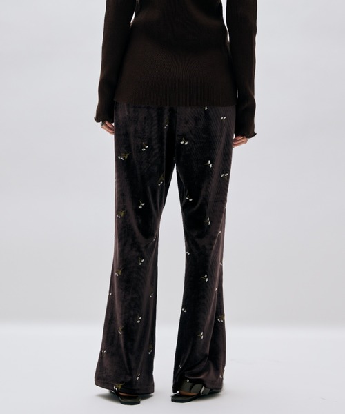 AIC.（エーアイシー）の「刺繍ベロアイージーパンツ（その他パンツ・レディース・ブラウン/ブラック・FREE）」の7枚目の写真