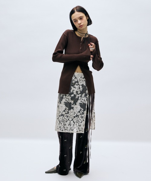 AIC.（エーアイシー）の「刺繍ベロアイージーパンツ（その他パンツ・レディース・ブラウン/ブラック・FREE）」の10枚目の写真