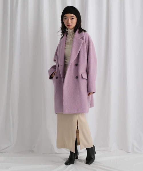 mysty woman(ミスティウーマン)の「総レースハイネックギャザープルオーバー 606418(Tシャツ/カットソー・レディース・オフホワイト/ブラウン/ブラック・FREE)」の7枚目の写真