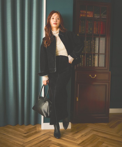 mysty woman(ミスティウーマン)の「総レースハイネックギャザープルオーバー 606418(Tシャツ/カットソー・レディース・オフホワイト/ブラウン/ブラック・FREE)」の21枚目の写真