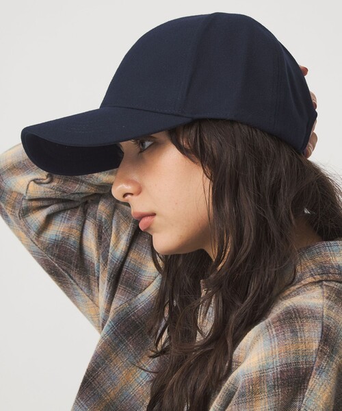 green label relaxing（グリーンレーベルリラクシング）の「起毛ピーチ バイザー キャップ / 帽子 UVカット（キャップ・レディース・ライトグレー/ブラック/ネイビー/モカ・FREE）」の12枚目の写真