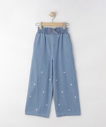 SHOO・LA・RUE | 【130-150cm】刺繍使いワイドデニムパンツ(デニムパンツ)
