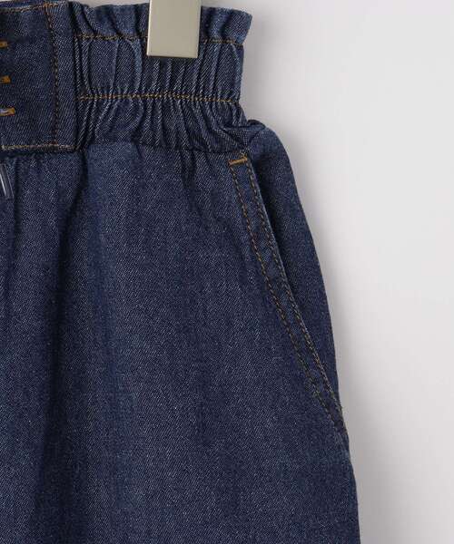 SHOO・LA・RUE(シューラルー)の「【130-150cm】刺繍使いワイドデニムパンツ(デニムパンツ・キッズ・サックスブルー/ネイビー・15 /14/13)」の6枚目の写真