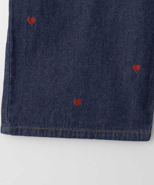 SHOO・LA・RUE(シューラルー)の「【130-150cm】刺繍使いワイドデニムパンツ(デニムパンツ・キッズ・サックスブルー/ネイビー・15 /14/13)」の9枚目の写真