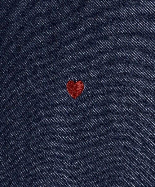 SHOO・LA・RUE(シューラルー)の「【130-150cm】刺繍使いワイドデニムパンツ(デニムパンツ・キッズ・サックスブルー/ネイビー・15 /14/13)」の10枚目の写真