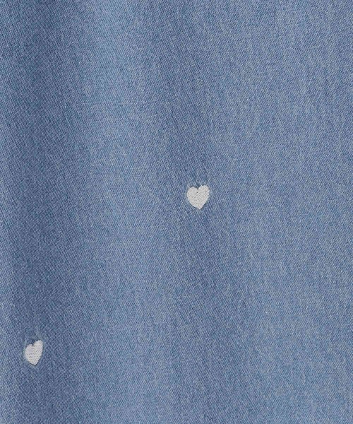 SHOO・LA・RUE(シューラルー)の「【130-150cm】刺繍使いワイドデニムパンツ(デニムパンツ・キッズ・サックスブルー/ネイビー・15 /14/13)」の11枚目の写真
