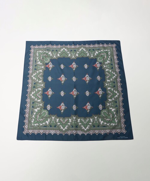 green label relaxing(グリーンレーベルリラクシング)の「GLR スクエア ラージ スカーフ(バンダナ/スカーフ・メンズ・ネイビー/ダークブラウン/コバルトブルー/その他2/ブラック/その他1・FREE)」の7枚目の写真