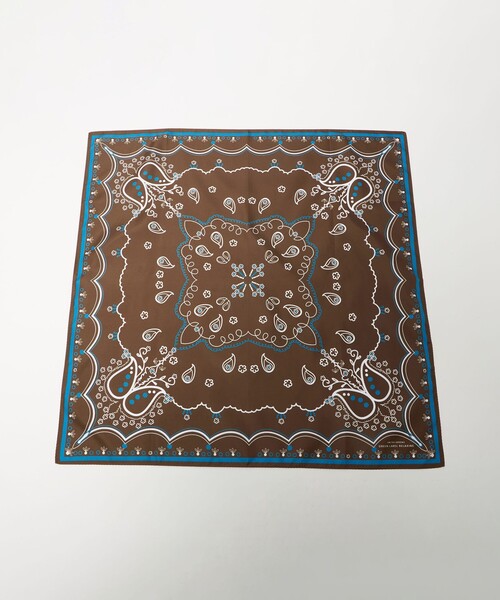 green label relaxing(グリーンレーベルリラクシング)の「GLR スクエア ラージ スカーフ(バンダナ/スカーフ・メンズ・ネイビー/ダークブラウン/コバルトブルー/その他2/ブラック/その他1・FREE)」の12枚目の写真