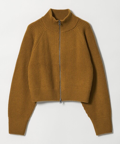 BEAUTY&YOUTH UNITED ARROWS（ビューティーアンドユースユナイテッドアローズ）の「ウールブレンドアゼ ジップショートカーディガン（カーディガン/ボレロ・レディース・ブラウン系/オフホワイト・FREE）」の12枚目の写真