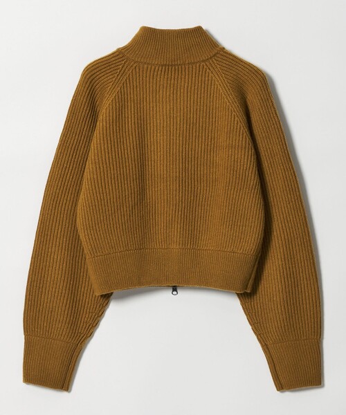 BEAUTY&YOUTH UNITED ARROWS（ビューティーアンドユースユナイテッドアローズ）の「ウールブレンドアゼ ジップショートカーディガン（カーディガン/ボレロ・レディース・ブラウン系/オフホワイト・FREE）」の13枚目の写真