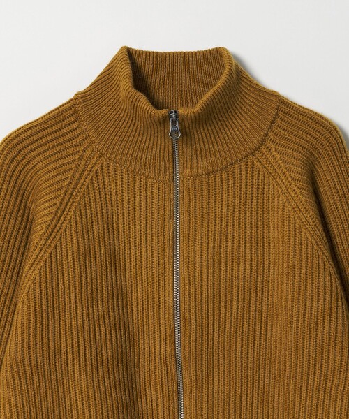 BEAUTY&YOUTH UNITED ARROWS（ビューティーアンドユースユナイテッドアローズ）の「ウールブレンドアゼ ジップショートカーディガン（カーディガン/ボレロ・レディース・ブラウン系/オフホワイト・FREE）」の14枚目の写真