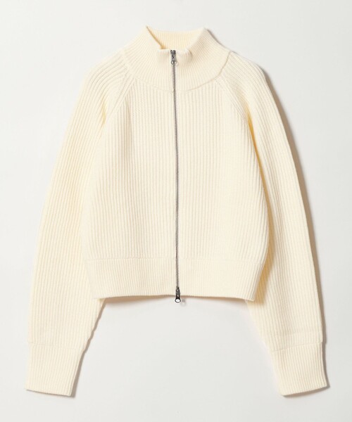 BEAUTY&YOUTH UNITED ARROWS（ビューティーアンドユースユナイテッドアローズ）の「ウールブレンドアゼ ジップショートカーディガン（カーディガン/ボレロ・レディース・ブラウン系/オフホワイト・FREE）」の20枚目の写真