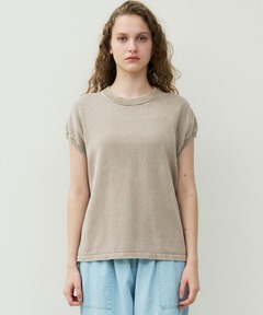 ドライコットンピグメントフレンチニットTシャツ