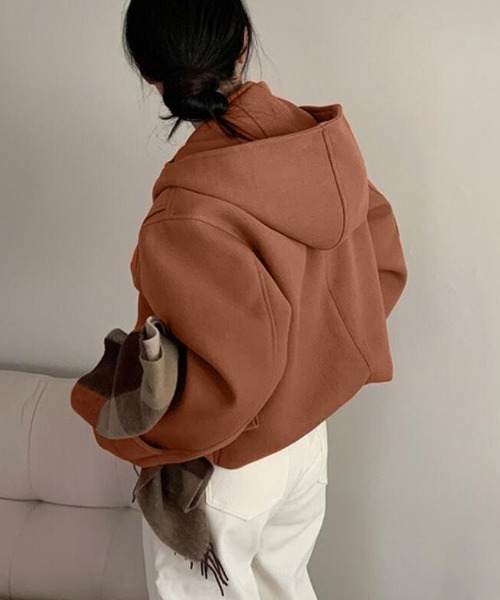 セール】ダッフルコート風ショートジャケット（ダッフルコート