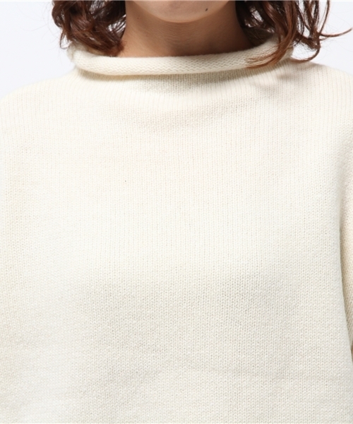 mystic（ミスティック）の「【mystic】ハイネックニット（ニット/セーター・レディース・グレー/オフホワイト/ブラック/ブラウン・ﾌﾘ-）」の8枚目の写真