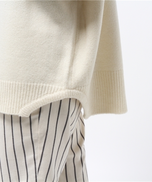 mystic（ミスティック）の「【mystic】ハイネックニット（ニット/セーター・レディース・グレー/オフホワイト/ブラック/ブラウン・ﾌﾘ-）」の10枚目の写真