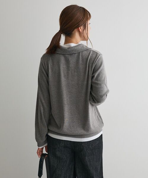 CRAFT STANDARD BOUTIQUE(クラフトスタンダードブティック)の「レイヤード風プルオーバー(Tシャツ/カットソー・レディース・ライトブルー/ブラック/チャコールグレー・FREE)」の14枚目の写真
