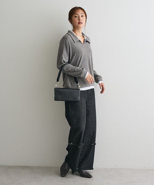 CRAFT STANDARD BOUTIQUE(クラフトスタンダードブティック)の「レイヤード風プルオーバー(Tシャツ/カットソー・レディース・ライトブルー/ブラック/チャコールグレー・FREE)」の16枚目の写真