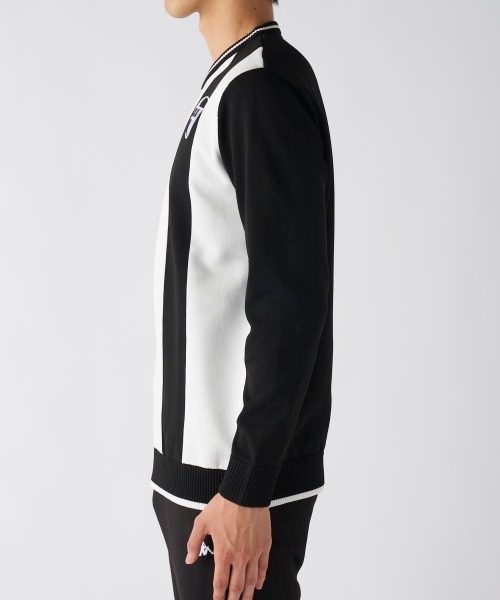 Kappa（カッパ）の「【Kappa/カッパ】ストライプVネックセーター　ゴルフ（ニット/セーター・メンズ・ホワイト/ブラック・XX-LARGE/LARGE/X-LARGE）」の6枚目の写真