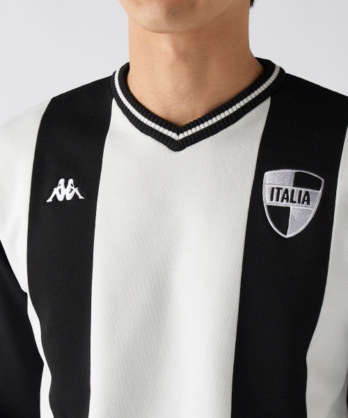 Kappa（カッパ）の「【Kappa/カッパ】ストライプVネックセーター　ゴルフ（ニット/セーター・メンズ・ホワイト/ブラック・XX-LARGE/LARGE/X-LARGE）」の8枚目の写真