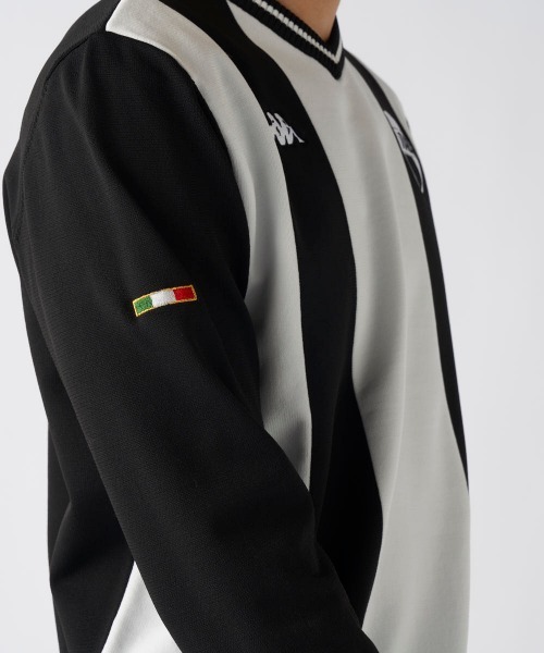 Kappa（カッパ）の「【Kappa/カッパ】ストライプVネックセーター　ゴルフ（ニット/セーター・メンズ・ホワイト/ブラック・XX-LARGE/LARGE/X-LARGE）」の9枚目の写真