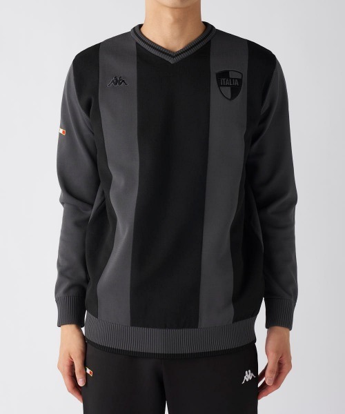 Kappa（カッパ）の「【Kappa/カッパ】ストライプVネックセーター　ゴルフ（ニット/セーター・メンズ・ホワイト/ブラック・XX-LARGE/LARGE/X-LARGE）」の15枚目の写真