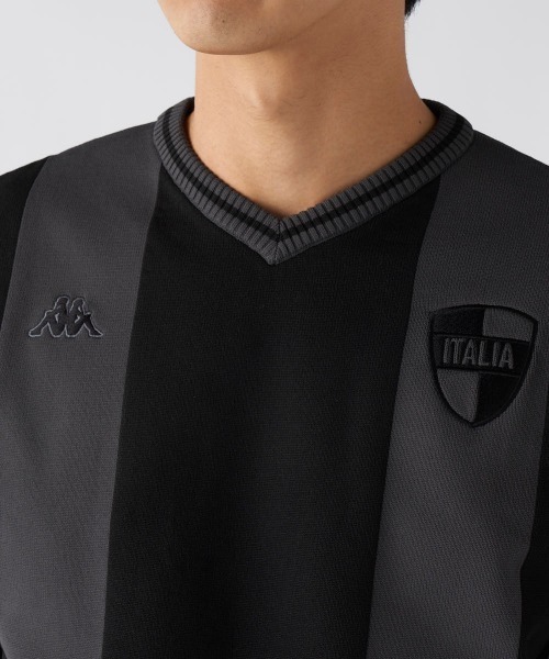 Kappa（カッパ）の「【Kappa/カッパ】ストライプVネックセーター　ゴルフ（ニット/セーター・メンズ・ホワイト/ブラック・XX-LARGE/LARGE/X-LARGE）」の18枚目の写真