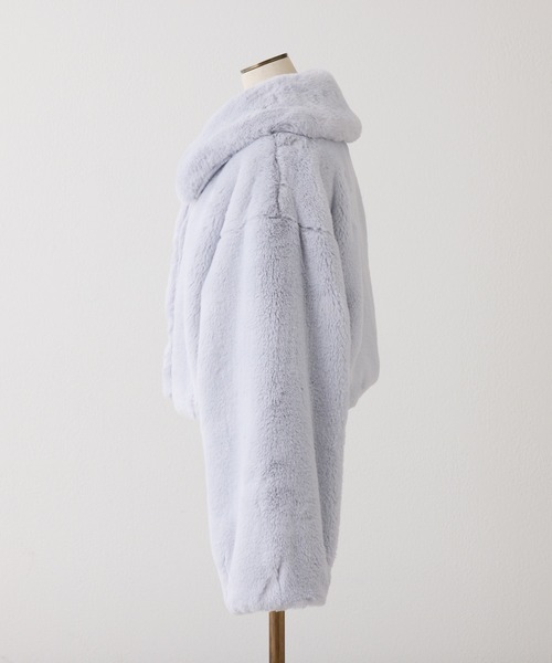 キラキラボタンファーコート（その他アウター）｜one after another