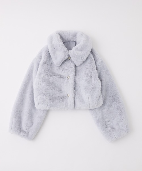 キラキラボタンファーコート（その他アウター）｜one after another