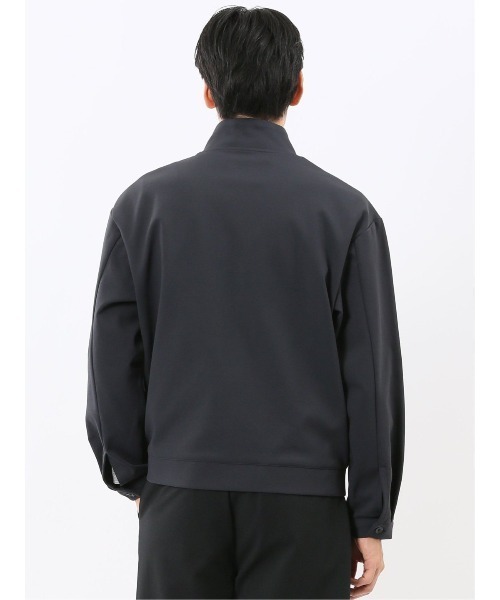 TAKA-Q（タカキュー）の「【ストレッチ ウォッシャブル】タカキュー カットツイル スタンドZIPアウター(セットアップ可能)（セットアップ・メンズ・ブラウン/ネイビー/ブラック・MEDIUM/LARGE/X-LARGE）」の8枚目の写真
