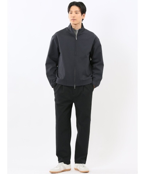 TAKA-Q（タカキュー）の「【ストレッチ ウォッシャブル】タカキュー カットツイル スタンドZIPアウター(セットアップ可能)（セットアップ・メンズ・ブラウン/ネイビー/ブラック・MEDIUM/LARGE/X-LARGE）」の10枚目の写真