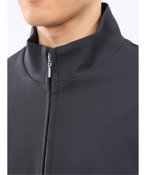 TAKA-Q（タカキュー）の「【ストレッチ ウォッシャブル】タカキュー カットツイル スタンドZIPアウター(セットアップ可能)（セットアップ・メンズ・ブラウン/ネイビー/ブラック・MEDIUM/LARGE/X-LARGE）」の14枚目の写真