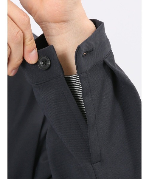 TAKA-Q（タカキュー）の「【ストレッチ ウォッシャブル】タカキュー カットツイル スタンドZIPアウター(セットアップ可能)（セットアップ・メンズ・ブラウン/ネイビー/ブラック・MEDIUM/LARGE/X-LARGE）」の17枚目の写真