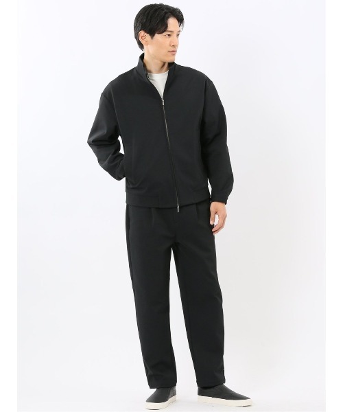 TAKA-Q（タカキュー）の「【ストレッチ ウォッシャブル】タカキュー カットツイル スタンドZIPアウター(セットアップ可能)（セットアップ・メンズ・ブラウン/ネイビー/ブラック・MEDIUM/LARGE/X-LARGE）」の22枚目の写真