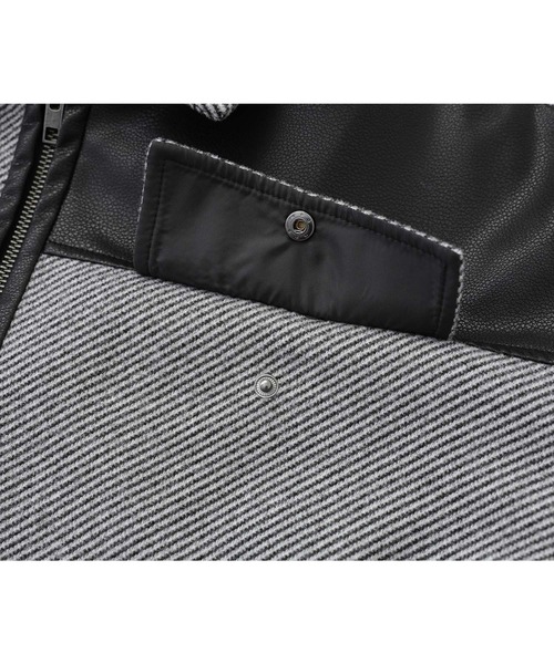 kOhAKU（コハク）の「『異素材切替バックルコート』（ステンカラーコート・レディース・ブラック/グレー・1/2）」の16枚目の写真