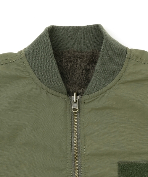 GLAZOS（グラソス）の「【リバーシブル】MA-1（ブルゾン・キッズ・ブラック/カーキ・150cm/170cm/160cm）」の7枚目の写真