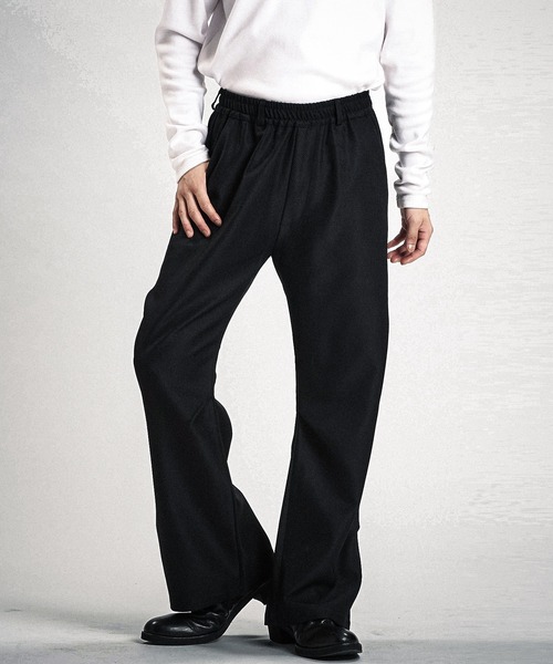 NO ID.（ノーアイディ）の「【NO ID.】Wide-Leg Tuck Trousers / ワイド レッグ タック トラウザーズ（その他パンツ・メンズ・ブラック系その他/その他23/ブラック・2/1）」の21枚目の写真