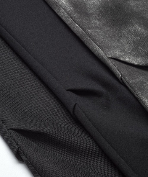 NO ID.（ノーアイディ）の「【NO ID.】Wide-Leg Tuck Trousers / ワイド レッグ タック トラウザーズ（その他パンツ・メンズ・ブラック系その他/その他23/ブラック・2/1）」の14枚目の写真