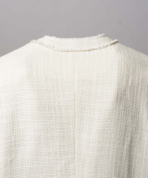 UNISEX》Collarless Tweed Jacket/ノーカラーツイードジャケット