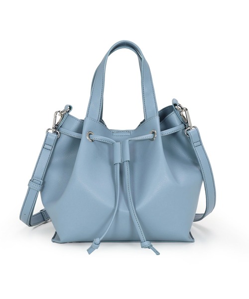 T・S・L（ティーエスエル）の「2way巾着トートバッグ（トートバッグ・レディース・ブラック/グレイッシュベージュ/サックスブルー・FREE）」の13枚目の写真