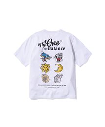 AECA（エイカ）の「MUTUAL SIGN HALF SLEEVE TEE-WHITE（Tシャツ/カットソー）」