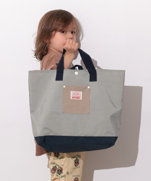 Ocean&Ground（オーシャン&グラウンド）の「ﾚｯｽﾝBAG MULTI（トートバッグ・キッズ・ライトパープル/ベージュ/ブルー/ライトグレー/ライトピンク/ライトブルー/エメラルド・FREE）」の2枚目の写真