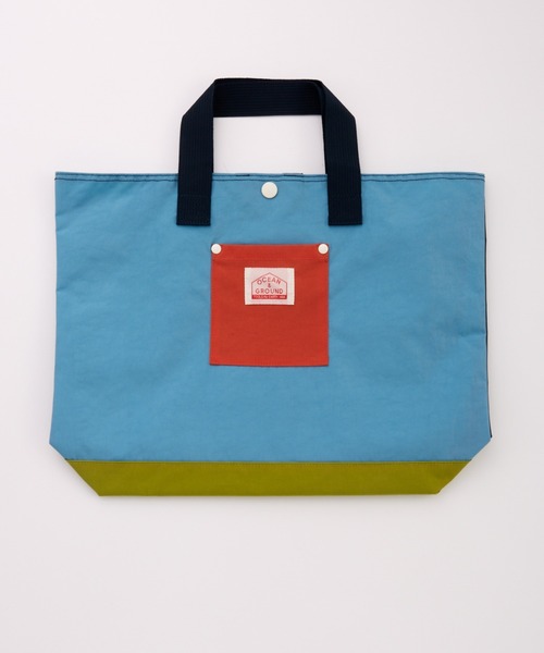 Ocean&Ground（オーシャン&グラウンド）の「ﾚｯｽﾝBAG MULTI（トートバッグ・キッズ・ライトパープル/ベージュ/ブルー/ライトグレー/ライトピンク/ライトブルー/エメラルド・FREE）」の4枚目の写真