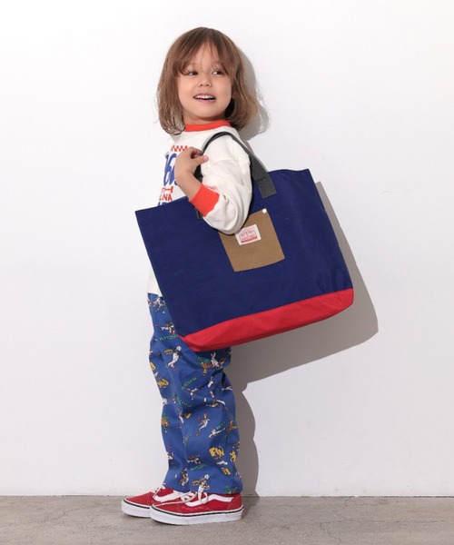 Ocean&Ground（オーシャン&グラウンド）の「ﾚｯｽﾝBAG MULTI（トートバッグ・キッズ・ライトパープル/ベージュ/ブルー/ライトグレー/ライトピンク/ライトブルー/エメラルド・FREE）」の8枚目の写真