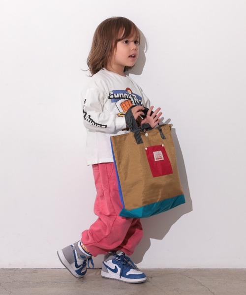 Ocean&Ground（オーシャン&グラウンド）の「ﾚｯｽﾝBAG MULTI（トートバッグ・キッズ・ライトパープル/ベージュ/ブルー/ライトグレー/ライトピンク/ライトブルー/エメラルド・FREE）」の10枚目の写真