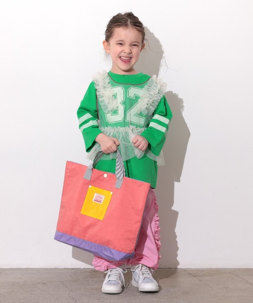 Ocean&Ground（オーシャン&グラウンド）の「ﾚｯｽﾝBAG MULTI（トートバッグ・キッズ・ライトパープル/ベージュ/ブルー/ライトグレー/ライトピンク/ライトブルー/エメラルド・FREE）」の13枚目の写真